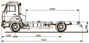 Шасси КАМАЗ-43253
