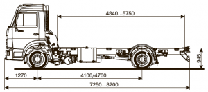 Шасси КАМАЗ 4308
