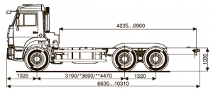 Шасси КАМАЗ 65115