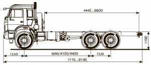 Шасси КАМАЗ-43118